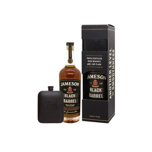 Jameson, Black Barrel (hip flask gift set) ()